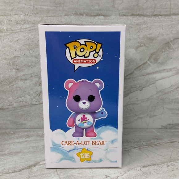 Care Bears 40th Anniversary Care-a-Lot Bear Pop #1205 Chase Translucent Funko - Picture 4 of 6